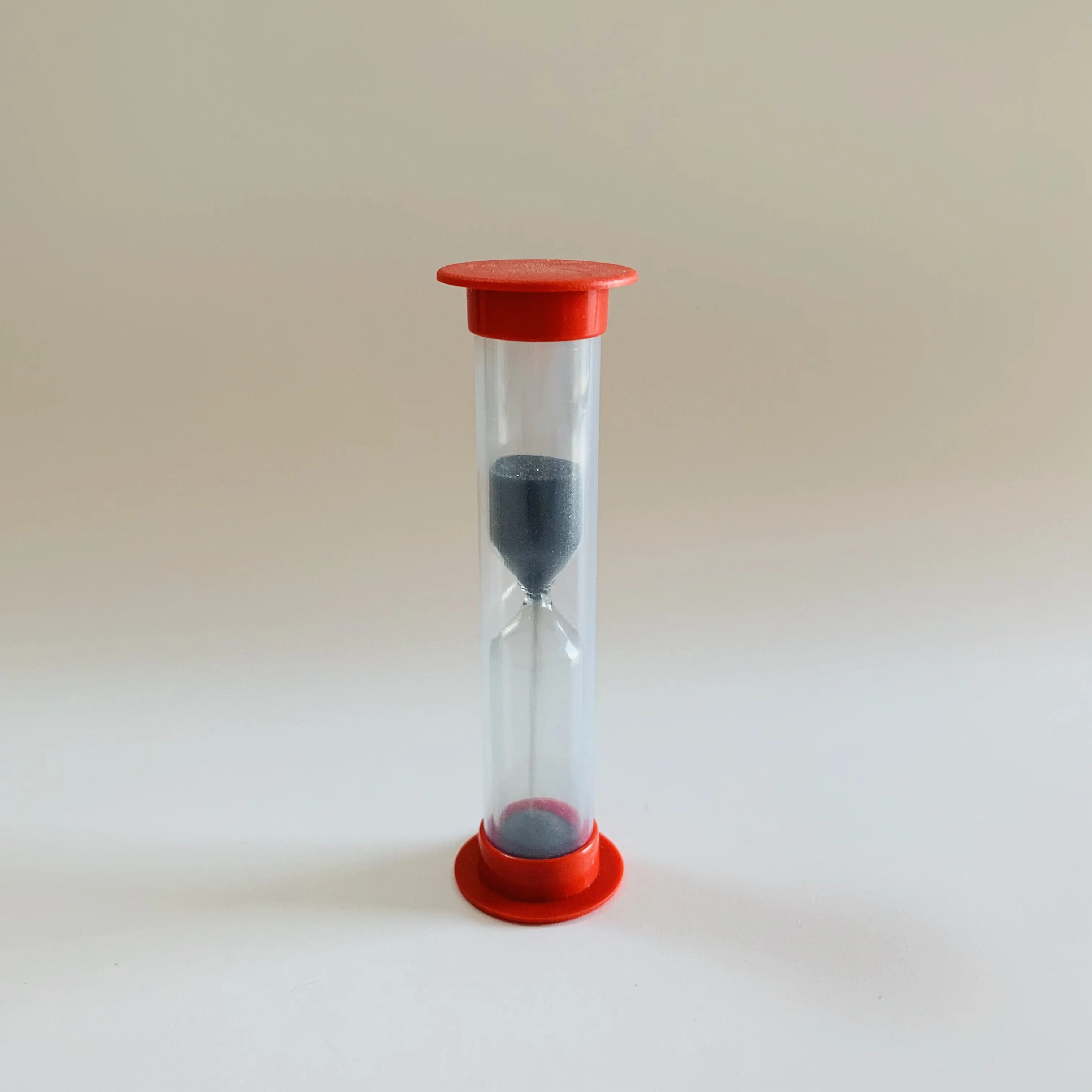 Red Black Пластиковый песочный таймер, пластиковые песочные часы, 30 секунд песочный таймер с белым песком - Цвет: Red Black