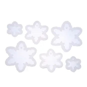 

Silicone Resin Mold Jewelry Tools Snowflake Transparent 8x8cm(3 1/8"x3 1/8")/6x6cm(2 3/8"x2 3/8") 3x3cm(1 1/8"x1 1/8"), 1 Set