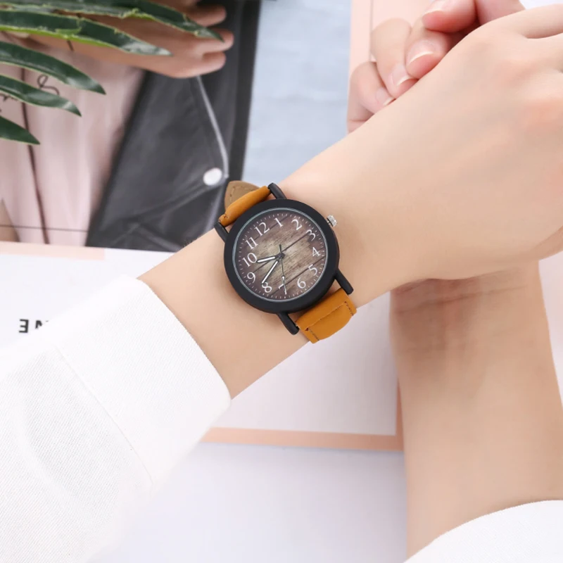 

New Women's Watch Fashion Minimalist Retro Leisure Watches Classic Quartz Leather Wristwatch Band Ladies Gift Watch reloj mujer