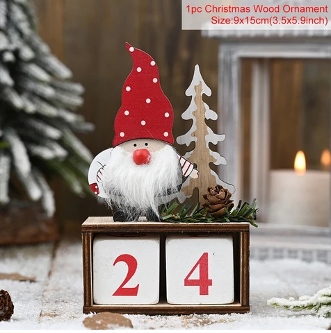 Christmas Calendar Decoration Merry Christmas Decorations For Home 2021 Christmas Ornament Navidad Natal Gifts Noel