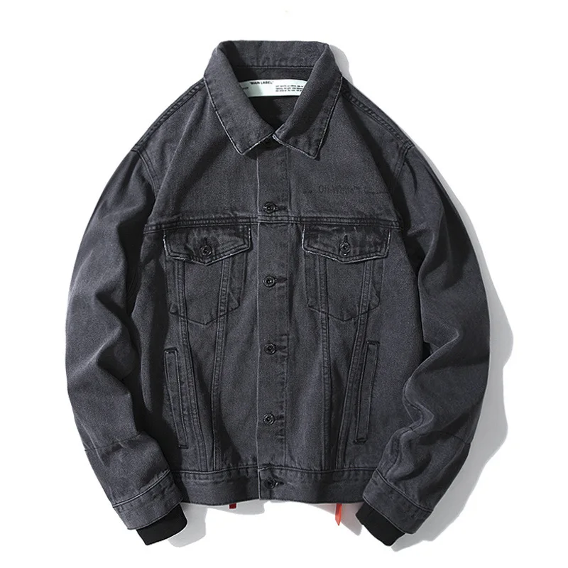 

Tang Cow Toy 19ss Ow Destruction Oil Painting Graffiti Arrowhead Cowboy Mock Two-Piece Jacket Correct Version