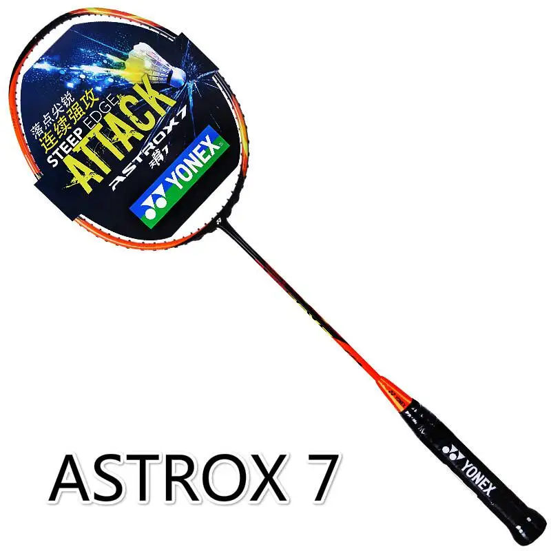 Оригинальная профессиональная ракетка для бадминтона Yonex Astrox 6 7 9 высокая Tennison - Цвет: ASTROX 7