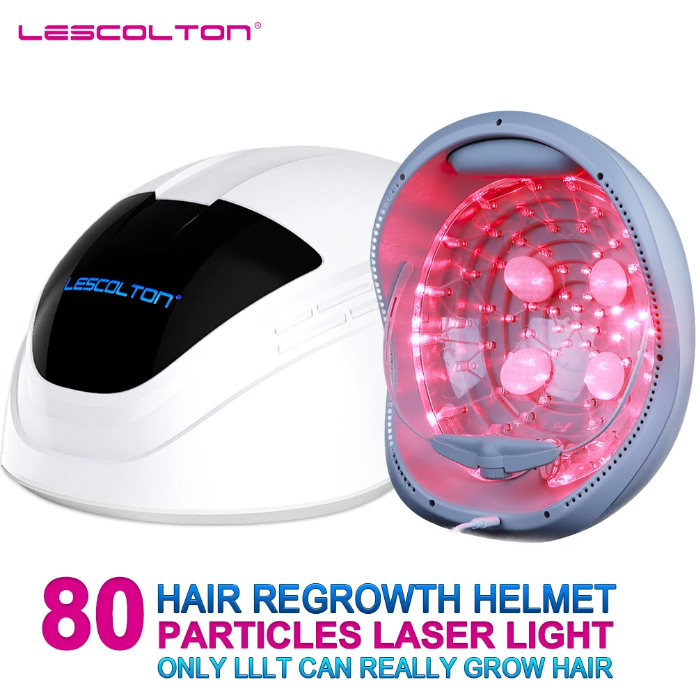 Lescolton Hair Growth Helmet Laser Cap Infrared Light Led Helmet Hair