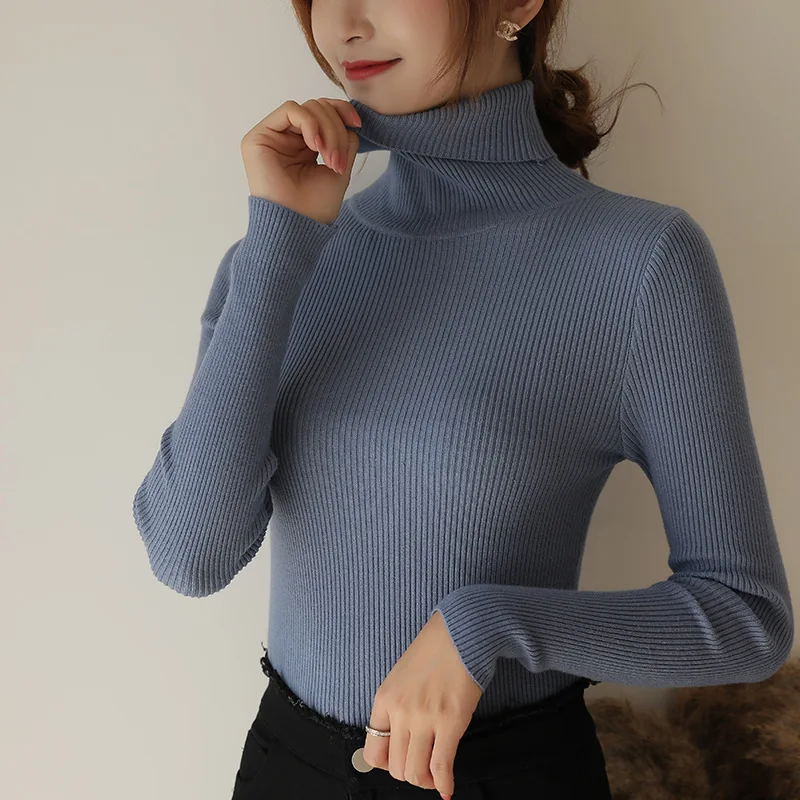 Semfri Sweater Women Fashion Turtleneck Sweater Autumn Winter Knitted Pullovers Casual Warm Long Sleeve Knit Jumpers Top Semfri Sweater Women Fashion Turtleneck Sweater Autumn Winter Knitted Pullovers Casual Warm Long Sleeve Knit Jumpers Top