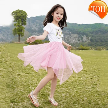 

Dress for Girls Princess Dresses Vestido Infantil Robe Fille Girl Party Dress Kids Summer Mesh Dresses