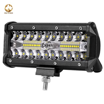 

Car 7-inch work strip light three rows of high-brightness LED ceiling lights