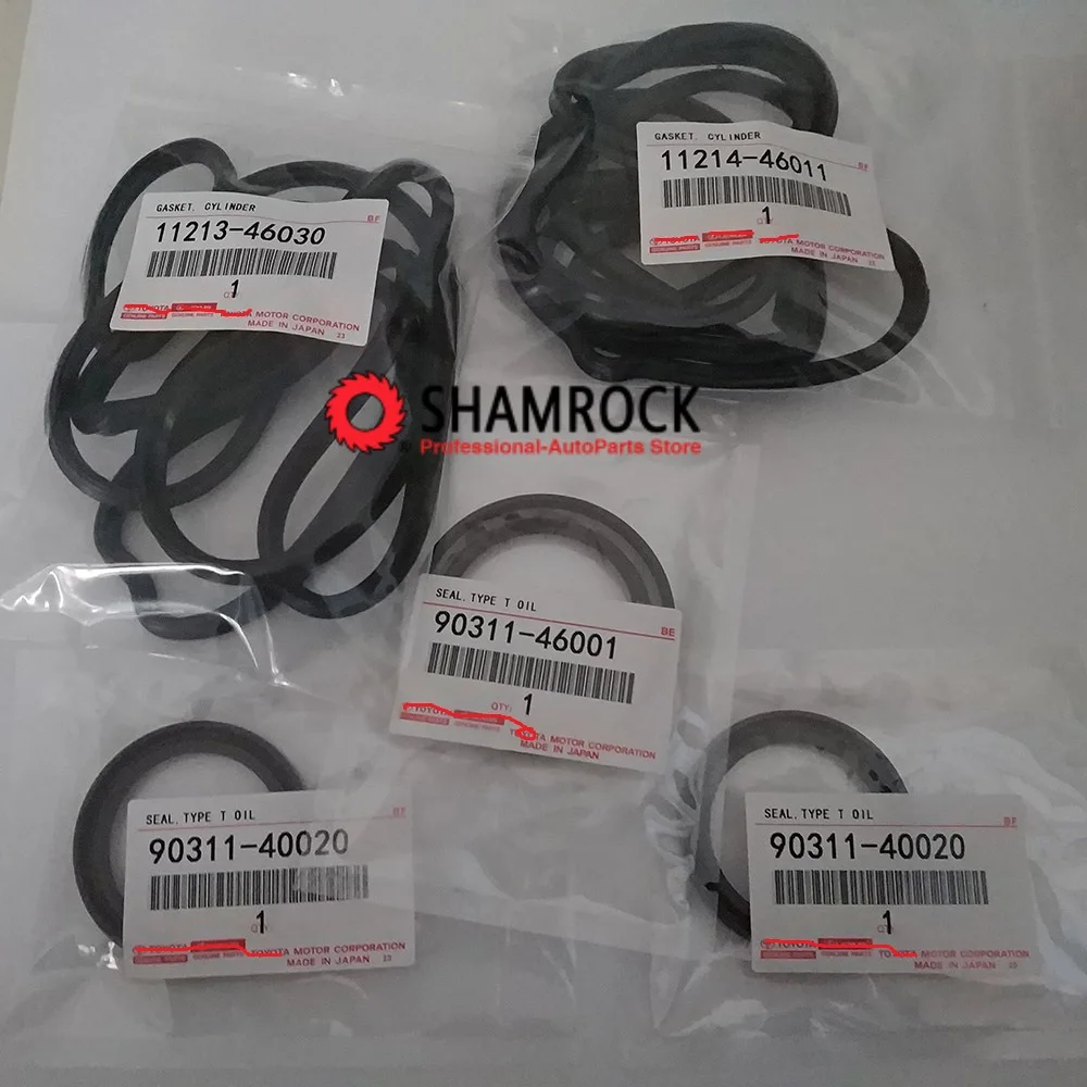 

Valve Cover Gaskets W Crank And CAM Seals OEM 11213-46030/11214-46011/90311-40020/ 90311-46001 Llexus GS300 IS300 Ttoyota Supra