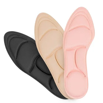 

Women's Sweat-absorbent Breathable Shock Absorption Soft Sponge Massage Insole 4D Memory Foam Solid Color Shoe Pad Inserts Soles