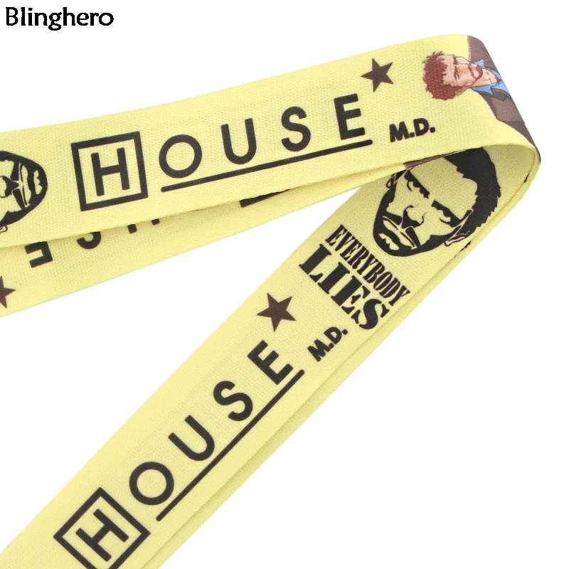 10 шт./лот, Blinghero House, M.D., ремешки, крутой ремешок для ключей, мобильного телефона, шейный ремешок, держатель Бейджа, висячий канат, ремешки BH0413
