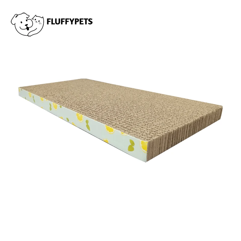 Rascador de papel corrugado para gato, rascador con texturas Premium para rascar, almohadilla duradera para rascar