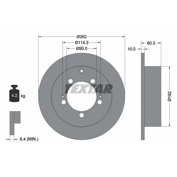Диск тормозной заднийMitsubishi SpaceRunner2.0/2.4GDi 99/Outland