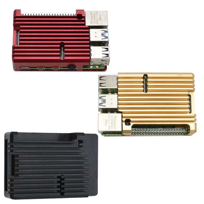 Для Raspberry Pi 4 Модель B 2GB ram Поддержка 2,4/5,0 GHz wifi Bluetooth 5,0 с алюминиевым ЧПУ сплав защитный чехол