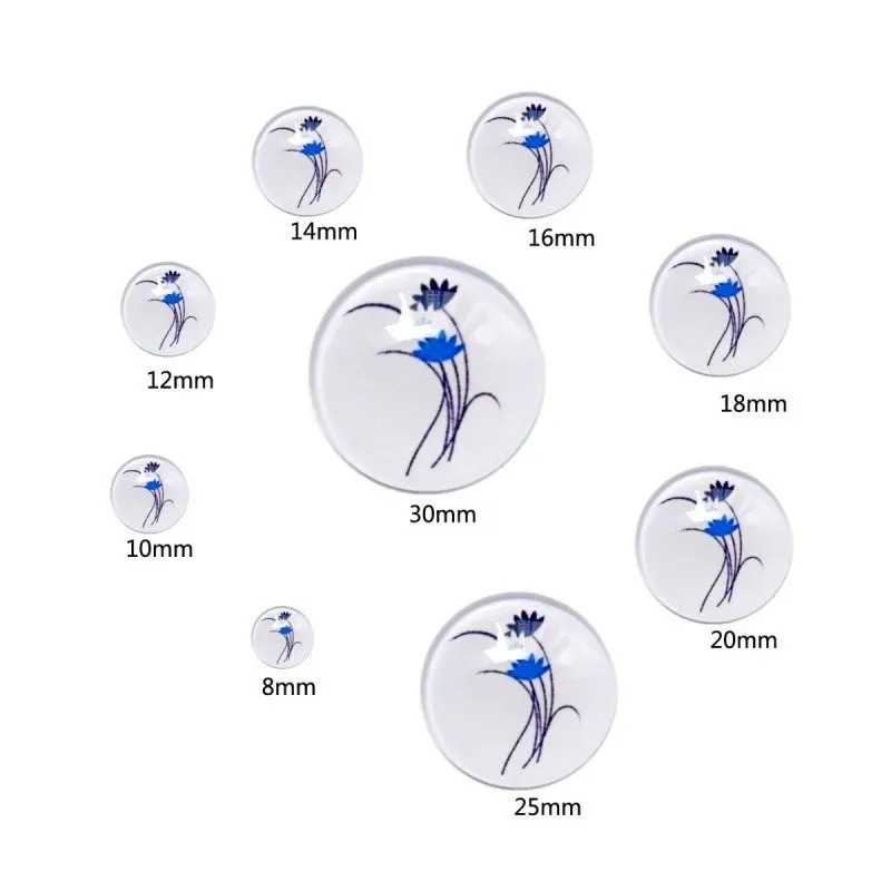 Поп арт фон для фотографий стеклянный кабошон с плоской задней частью 12 мм 14 16 18 20