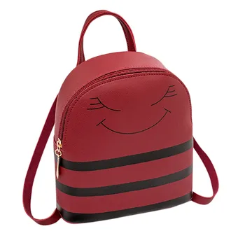 

JK Mini Backpack Women/Girl PU Shoulder Bag For Teenage Kids Headphone Hole Backpack Slung Shoulder Bags Mobile Phone Purse