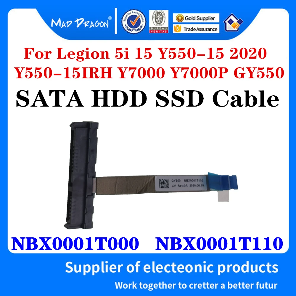 

NBX0001T000 NBX0001T110 For Lenovo Legion 5i 15 Y550-15 Y550-15IRH Y7000 Y7000P GY550 Hard Drive Adapter HDD Connector Cable