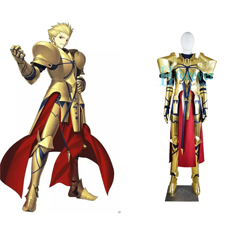 Male Аниме! Fate/Zero/stay night/Grand Order Gilgamesh Batlle Костюм Униформа карнавальный костюм на Хэллоуин наряд - Цвет: Male