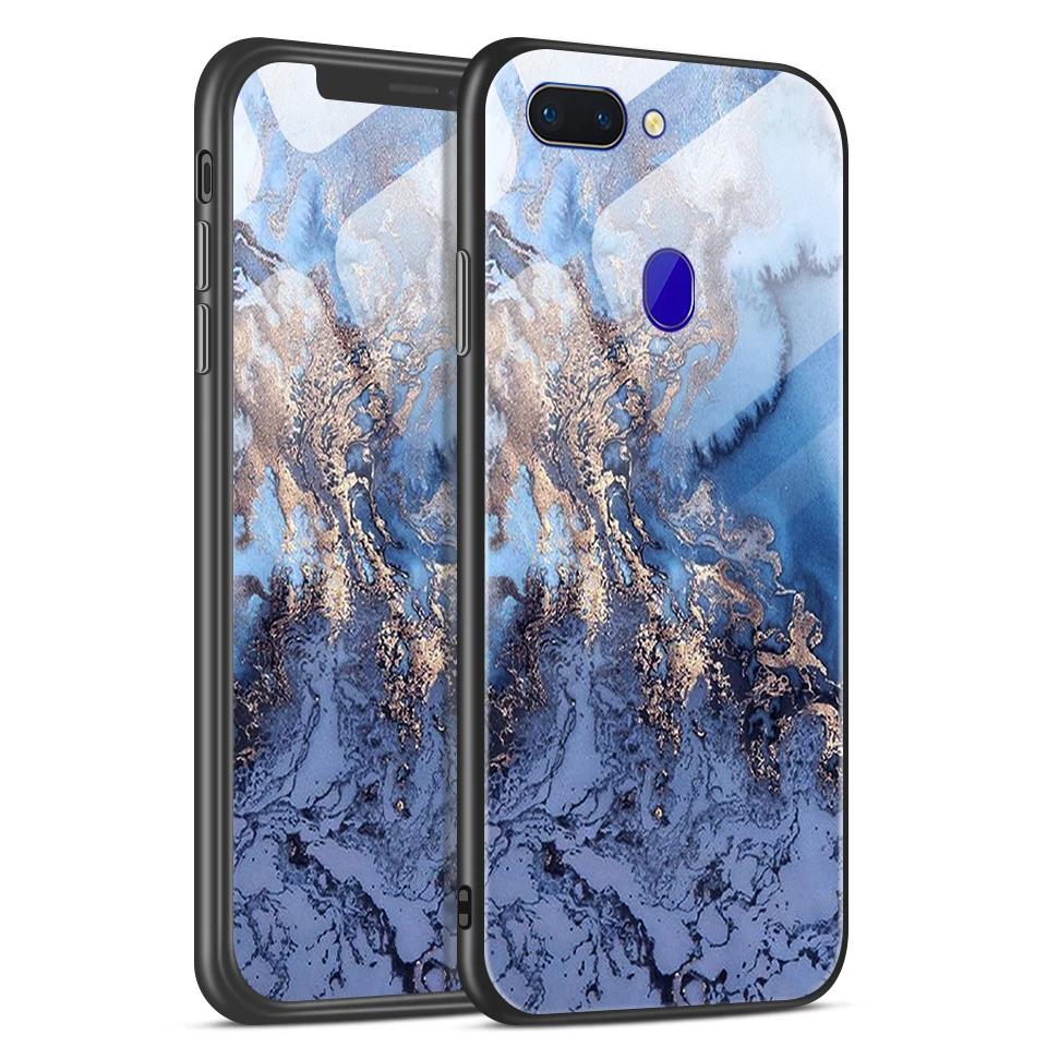 W107 Для OPPO R15 R15X R15Pro противоударный чехол из закаленного стекла для телефона OPPO K1 RX17 Neo TPU чехол для OPPO R15 задняя защитная оболочка - Цвет: W107