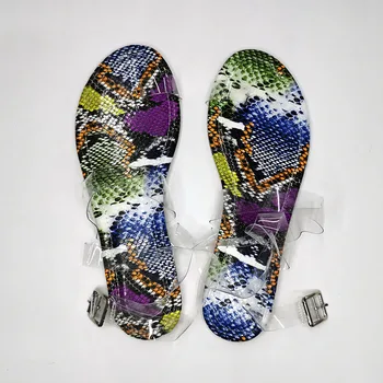 

Transparent PVC Sandals for 2020 Summer Large Size Round Head Fashion Slippers Women Jelly Shoes Women Slides Beach Shoes