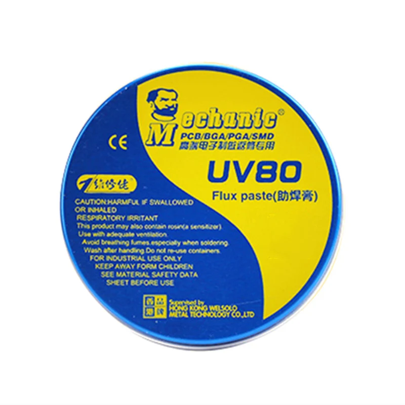 Высокое качество 40/60 г флюс паяльной пасты механик паяльной пасты MCN-UV50/80 олово для пайки Sn63/Pb67 для паяльник - Цвет: MCN UV80