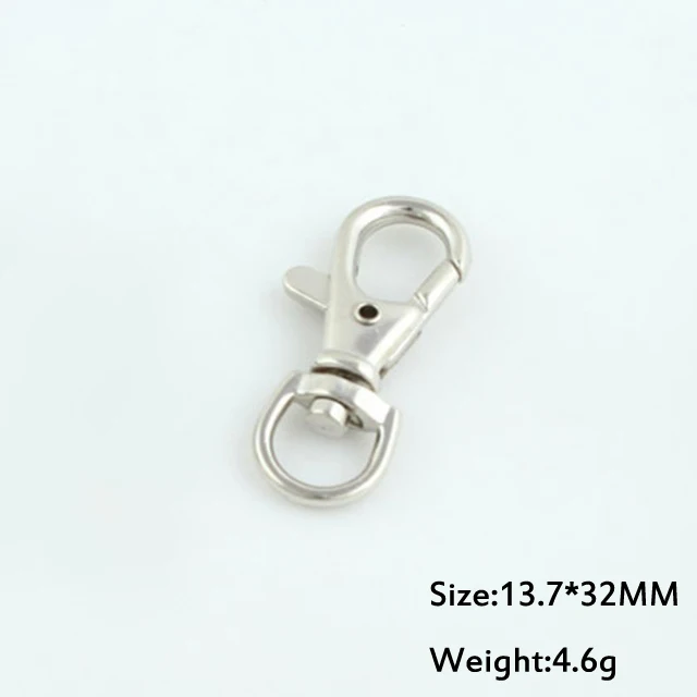 Dog Buckle Silver Высокое Качество, Модные золотые серебряные цепочки для ключей, кольцо, сделай сам, аксессуары для изготовления ювелирных изделий, запчасти для сумок, подвески, автомобильный брелок, брелок - Цвет: Dog Buckle Silver