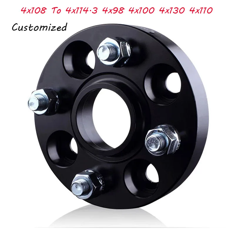 

Customized Conversion Wheel Spacers Aluminum Wheel Spacer Adapter Kit 4x108 To 4x114.3 4x98 4x100 4x130 4x110 Separadores