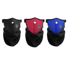 Наружная маска на половину лица для езды на велосипеде, мотоциклетная маска с капюшоном, Ветрозащитная маска для шеи, теплая зимняя маска для катания на лыжах