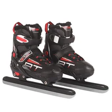 New Adult Women Children Ice Carbon Steel Blade Skates Shoes Thermal Size Adjustable Speed Skating Winter Sports Thick Fleece