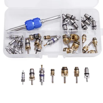 

39Pcs/set R12 R134A Car Air Conditioning A/C Tire Valve Stem Core Remover Tool Kit