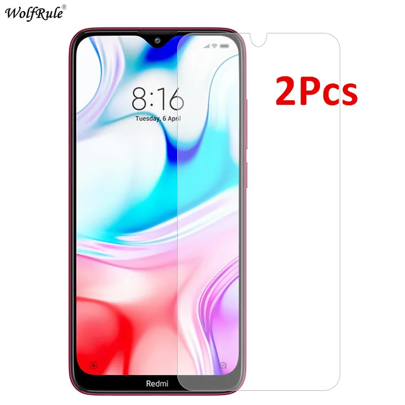 2 шт Стекло для Xiaomi Redmi 8 8A защита экрана закаленное стекло 9H Защитная пленка