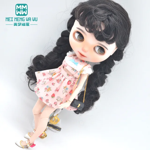 28-30cm Blyth Azone OB23 OB24 doll accessories Fashion backpacks, Shoulder bag Black, red, rose red, pink, white 4