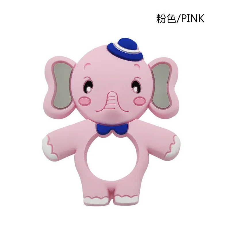1PCS baby teether 11 1 шт., новая модель животного, детский силиконовый прорезыватель из дфп, Пищевая силиконовая бусина, сделай сам, пустышка, цепные прорезыватели, ожерелье, аксессуары, игрушка - Цвет: 1PCS baby teether 11