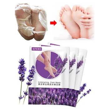 

6Pair EFERO Feet Exfoliating Foot Mask Skin Care Peeling Dead Skin Feet Mask Socks for Pedicure Socks Foot Cream Foot Mask Patch