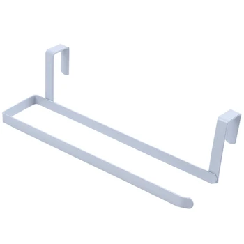 

HTHL-Kitchen Tissue Holder Hanging Bathroom Toilet Roll Paper Holder Rack Kitchen Cabinet Door Hook Holder