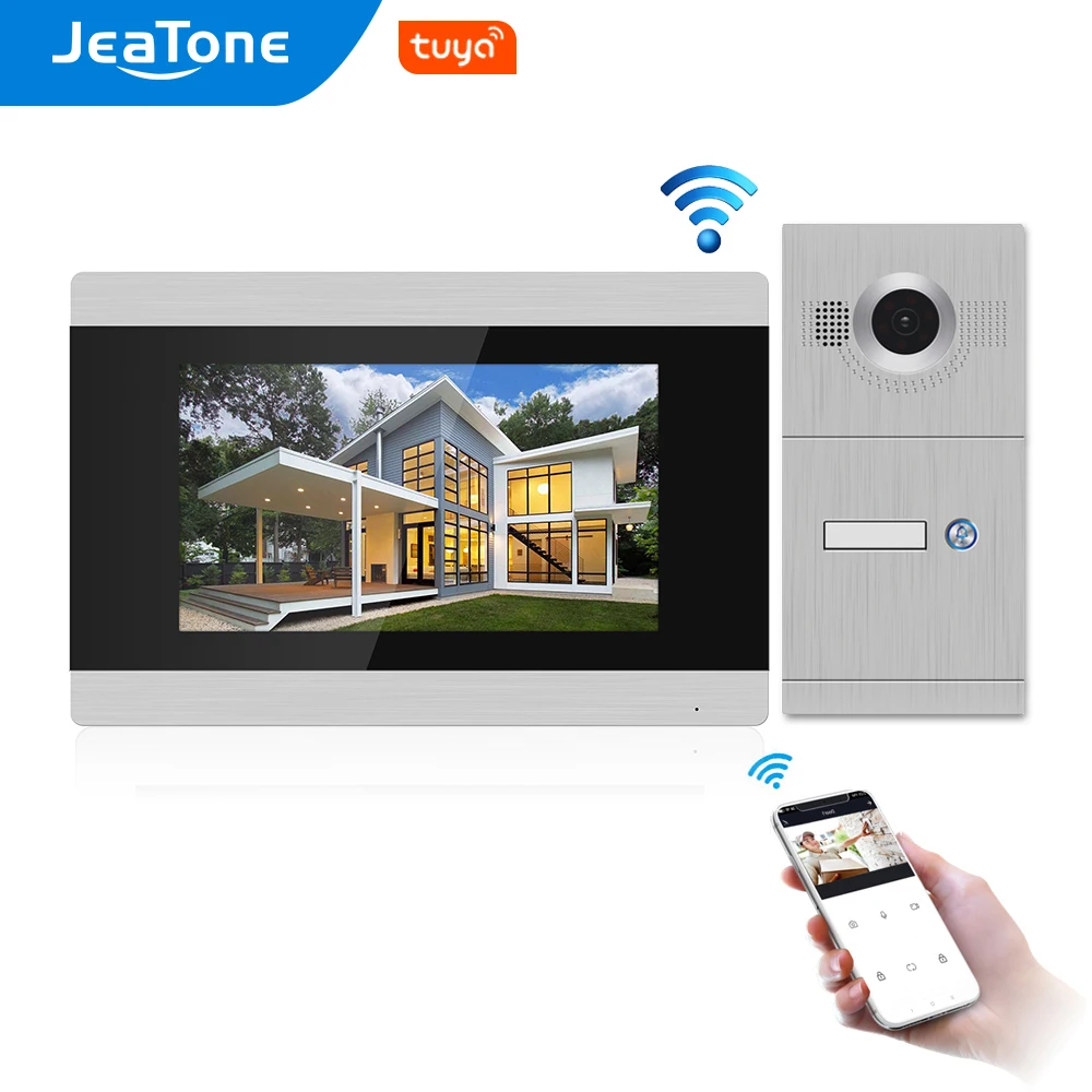 7 inch Touch Screen WIFI IP Smart Video Door Phone Intercom System with out doorbell support iOS/Android Free APP Remote Unlock
