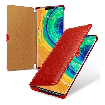 Красный Роскошный ручной защитный чехол для телефона huawei mate 30 Pro, модный бизнес флип-чехол для huawei mate 30 mate 30 Fundas - Цвет: Красный