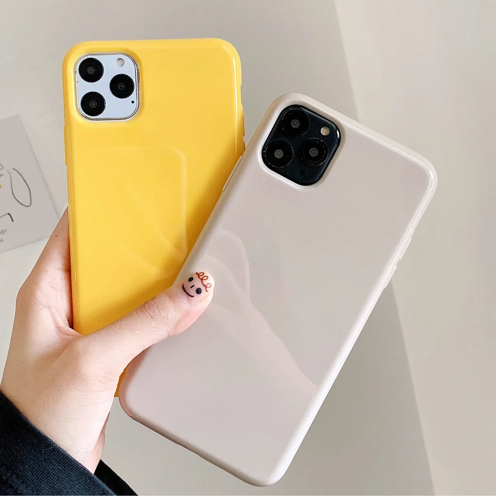 Candy Color Soft Silicone Jelly Phone Case for iPhone X XS XR 7 8 Plus Protective Glossy Back Cover for iPhone 13 11 12 Pro Max Candy Color Soft Silicone Jelly Phone Case for iPhone X XS XR 7 8 Plus Protective Glossy Back Cover for iPhone 13 11 12 Pro Max