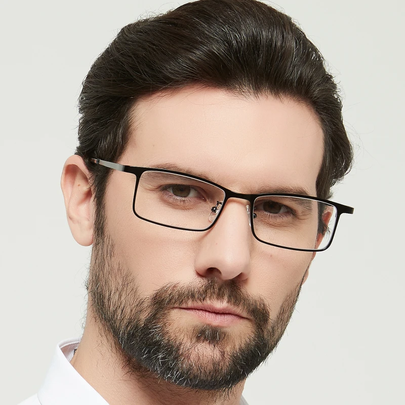 

High Quality Titanium Glasses Frame for Men Oversized Full Rim Men's Eyeglasses Optical Prescription Eyewear for Large Size Head
