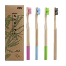 4 шт экологически чистые мягкие щетинки бамбуковые зубные щетки экологически чистые уход за полостью рта зубная щетка