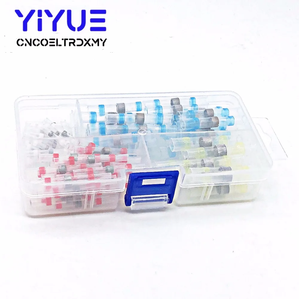100PCS Electrical Wire Connectors Insulated Solder Sleeve Tube Heat Shrink Sorder Terminal Waterproof Butt Connectors (3)