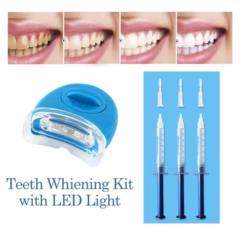 

Hot Teeth Whitening Kit with led light 44% Peroxide Dental Bleaching System Oral Gel Kit Tooth Whitener Dental Equipment