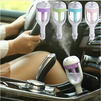 

12V II Car Air Humidifier with 2 USB Car Charger Ports Car air freshener Purifier Aroma Oil Diffuser Aromatherapy Mist Fogger DF