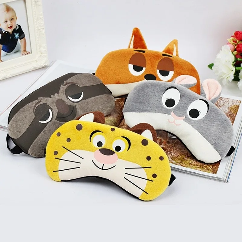 Cartoon Sleep Eye Mask Anime Ice Hot Compress Eye Cover Sleeping Mask Kids Cold Gel Packs Eye Blindfolds Travel Rest Eyepatch