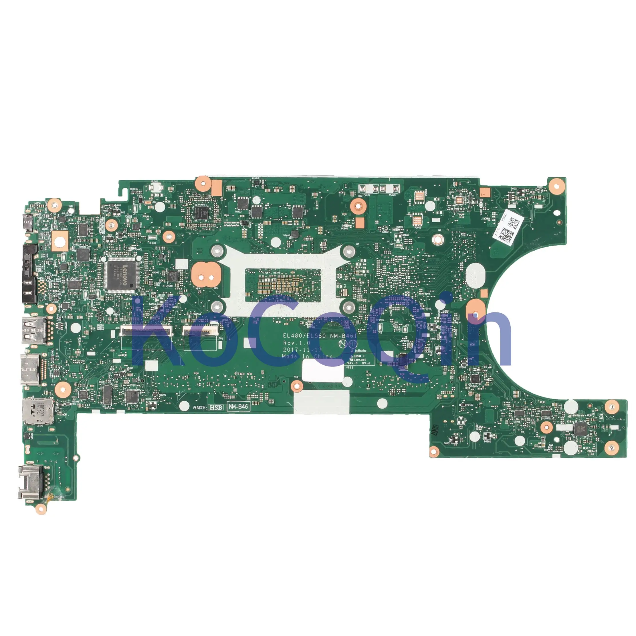 Ideal  KoCoQin Laptop motherboard For LENOVO Thinkpad L480 Core SR3L9 I5-8350U Mainboard EL480/EL580 NM-B4