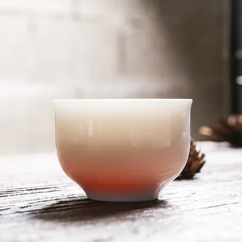 

Sheep Fat Jade Master Cup Condensed White Cup Ceramic Whiteware Teacup Single Cup Ceramic Teacups High Grade Cup Tea Set Siteel