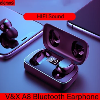 

V & X A8 True Wireless Bluetooth 5.0 Earphone Mini Stealth Sports Phone Headset Music Game Headset For Xiaomi Iphone