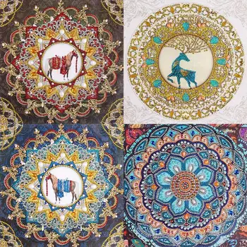 

5D DIY Special Shaped Diamond Painting Mandala Cross Stitch Diamond Embroidery Mosaic Kits Home Decoration Handcraft Gift