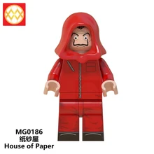 MG0186 дом бумаги проф банк грабитель ТВ персонажи Строительные блоки мини кирпичики для детей друзья игрушки