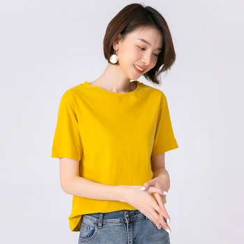 

Tops T Shirt Women Short Sleeve red Tshirt fuchsia