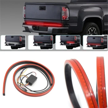 

New 100cm Car Tail Strip Light 3030 144LED Red Universal LED Running Brake Reverse Turn Signal Tailgate Trunk Lamp,Car Exterior