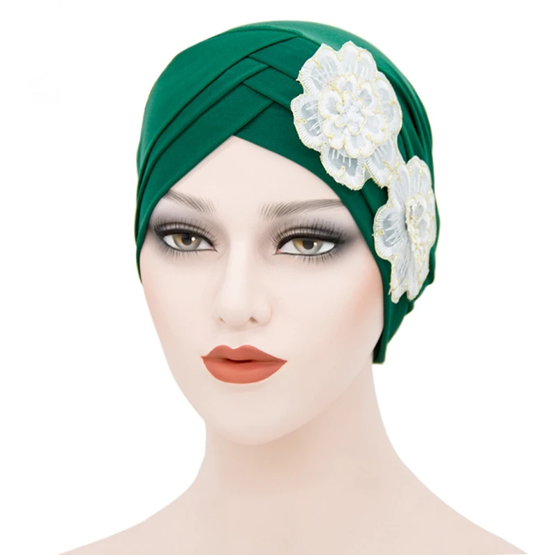 

Fashion Muslim Women Hijabs Hats Milk Silk Cross Turban Sleeping Cap for Hair Loss Bonnet Tube Comfortable Free Shipping